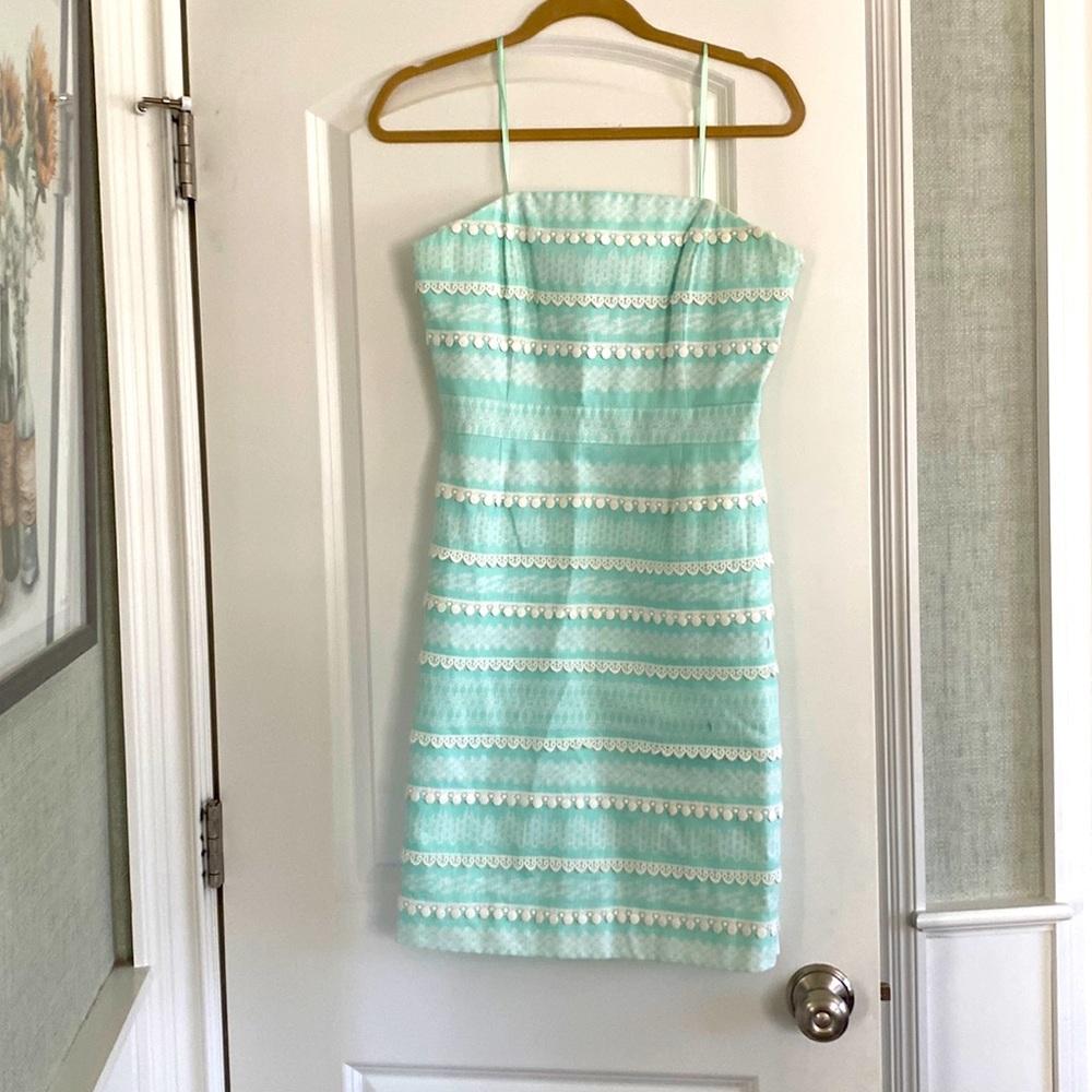 Vineyard vines strapless Kentucky derby series dres. Worn once